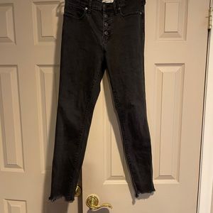 Madewell high rise button front denim pants